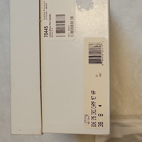 Tabitha Simmons Leticia Embossed Croc heel sandals, NIB - Picture 9 of 11